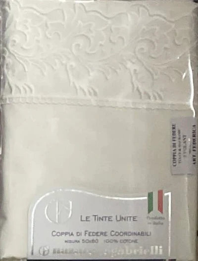 COPPIA FEDERE FEDERICA TINTA UNITA CON PIZZO IN TULLE