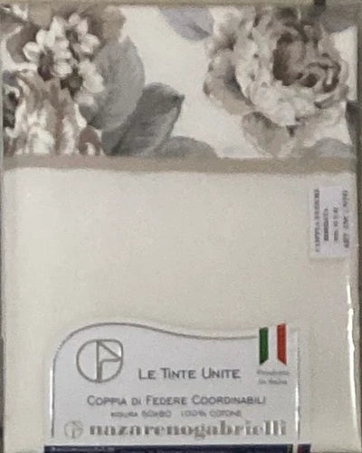 COPPIA FEDERE INCANTO TINTA UNITA CON BALZA STAMPATA