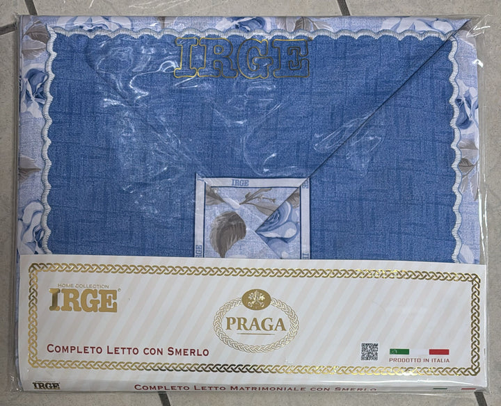 Coppia lenzuola Praga Irge con smerlo
