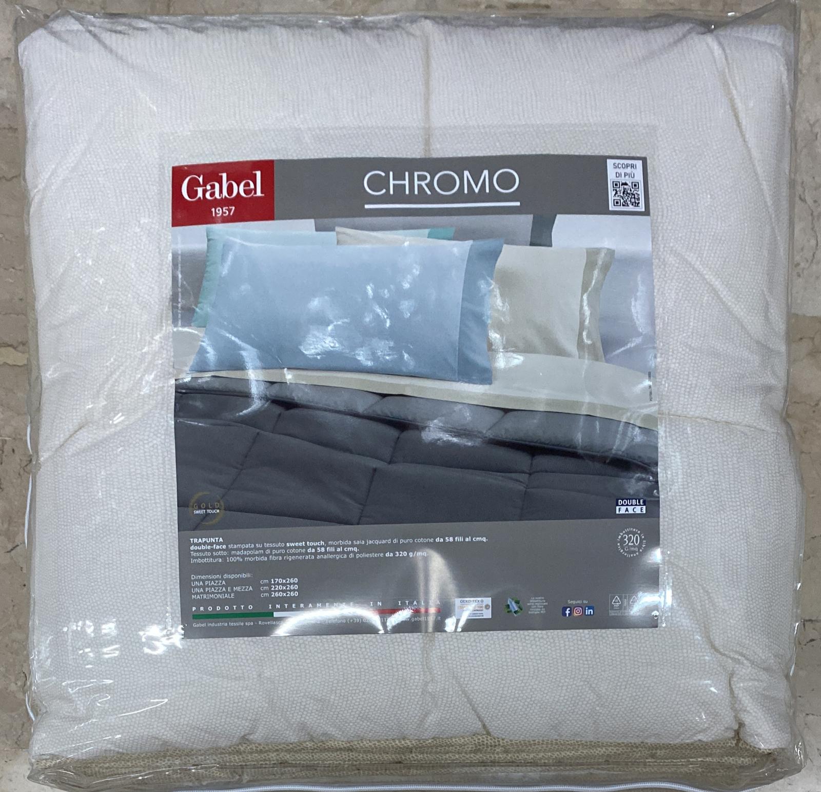 Trapunta GABEL Profumo di Lavanda/Chromo 100% puro cotone matrimoniale