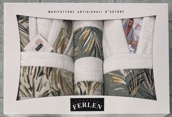 Completo bagno 8 pezzi Ferlen con balza stampata