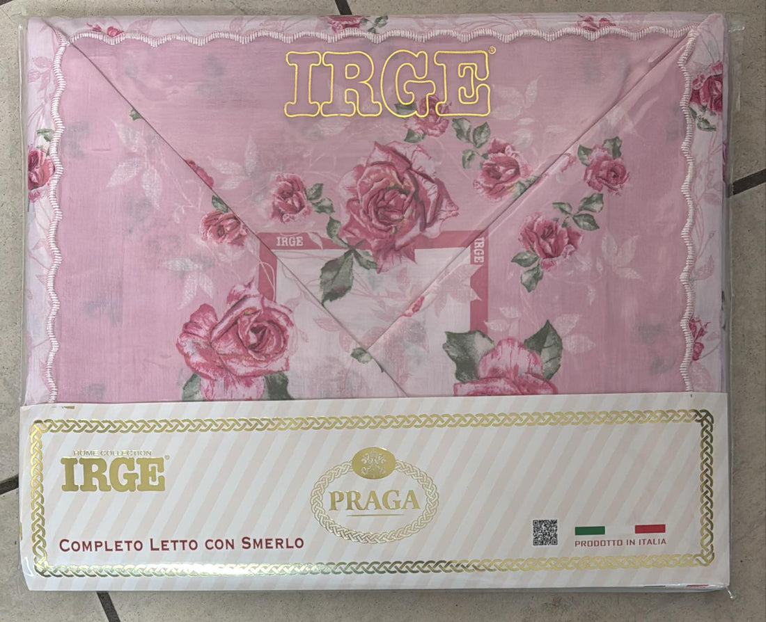 Coppia lenzuola Praga Irge con smerlo