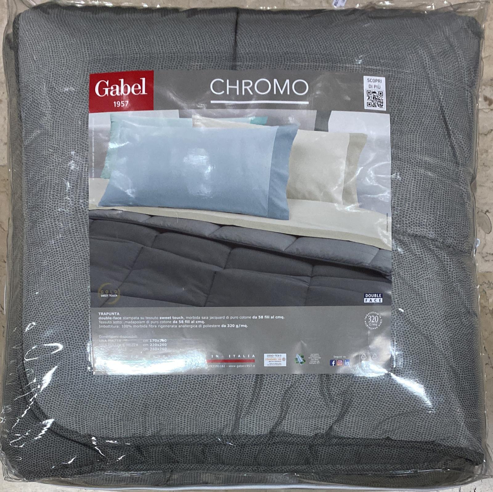 Trapunta GABEL Profumo di Lavanda/Chromo 100% puro cotone matrimoniale